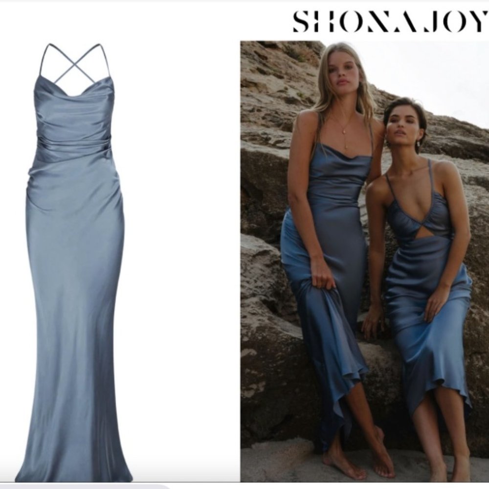 SHONA JOY  LA LUNE LACE BACK MAXI DRESS